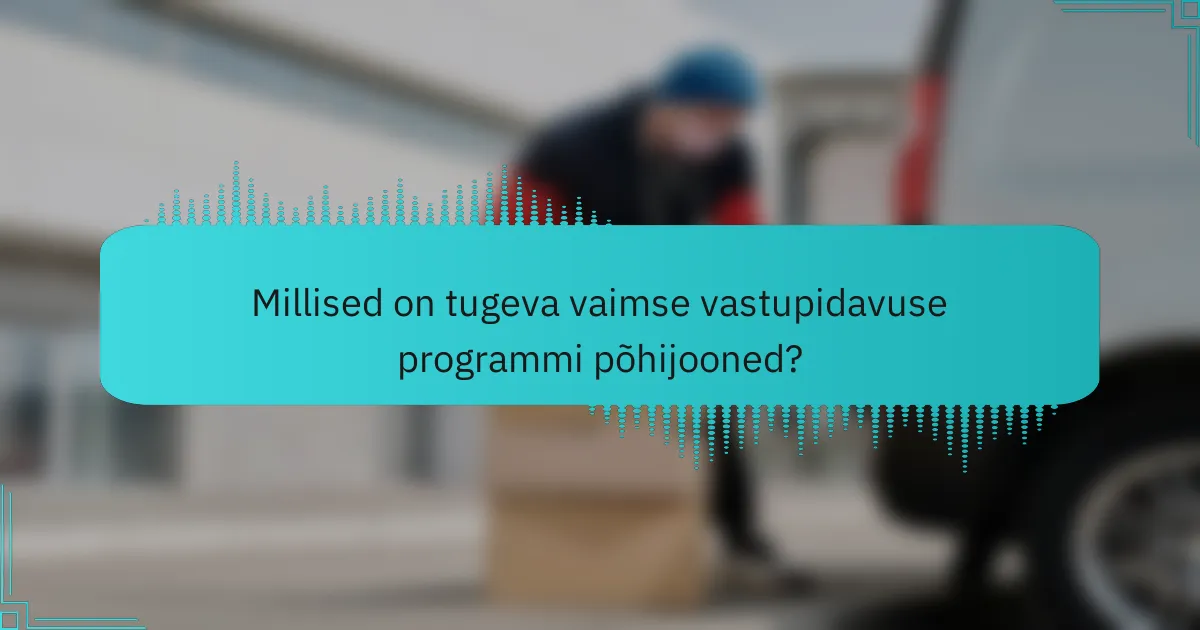 Millised on tugeva vaimse vastupidavuse programmi põhijooned?